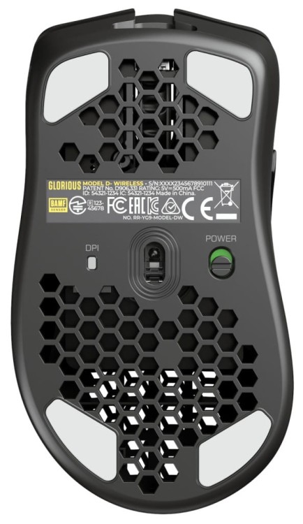 Myszka bezprzewodowa Glorious MODEL D- WIRELESS BLACK sensor optyczny