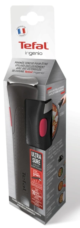 Rączka uniwersalna odpinana Tefal L9863153 czarna