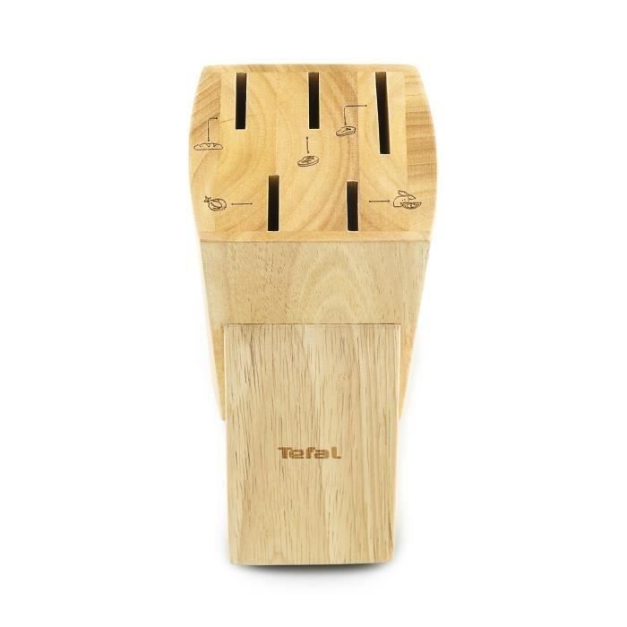 Noże ze stali nierdzewnej 5 el. Comfort TEFAL w bloku komplet zestaw