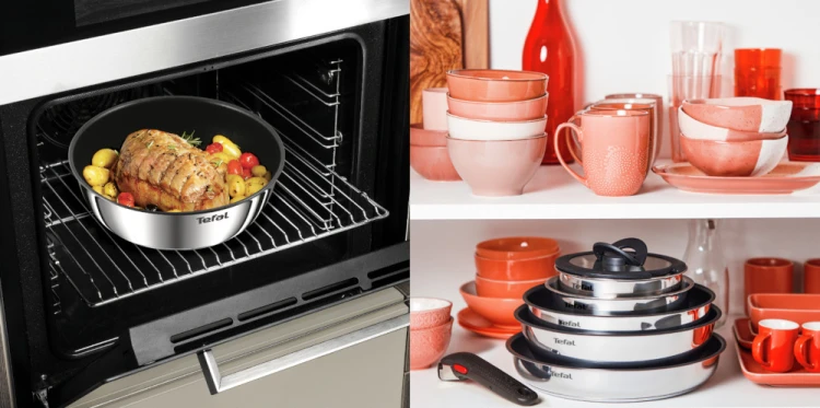 Zestaw patelni Tefal Ingenio Cook Eat 3 el. indukcja