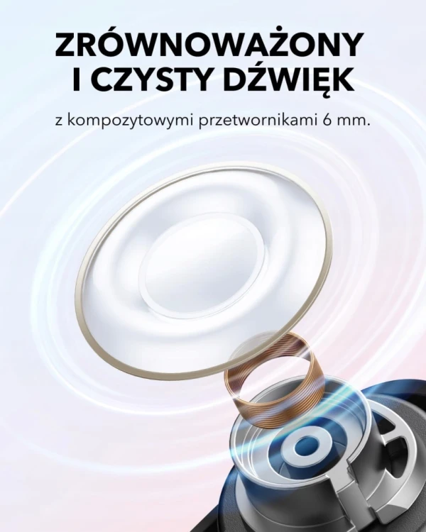 Słuchawki bezprzewodowe dokanałowe Soundcore A30i ANC Bluetooth 5.4 Czarne