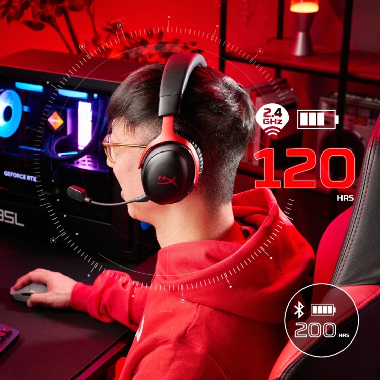 Słuchawki HyperX Cloud III S wireless nauszne czarne bezprzewodowe