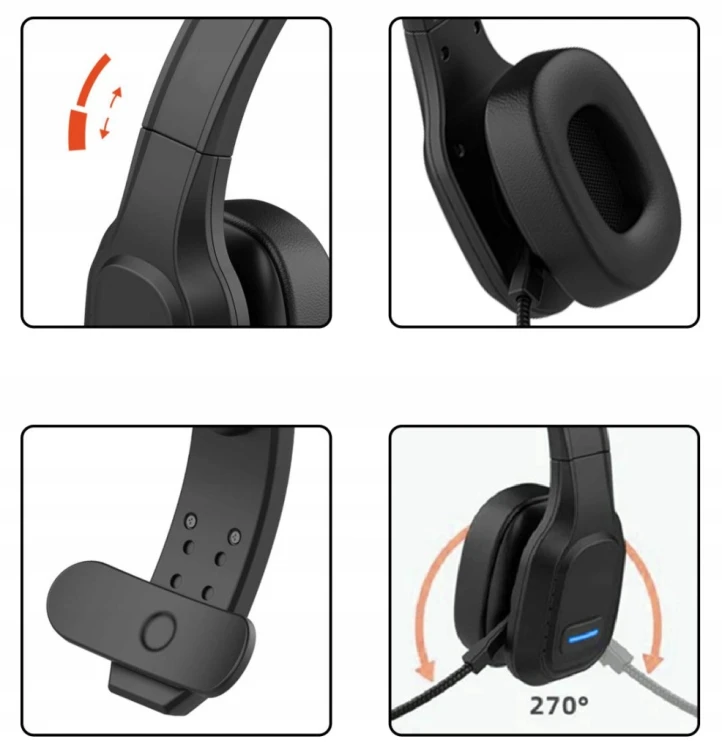 Słuchawki bezprzewodowe nauszne Audiocore AC864