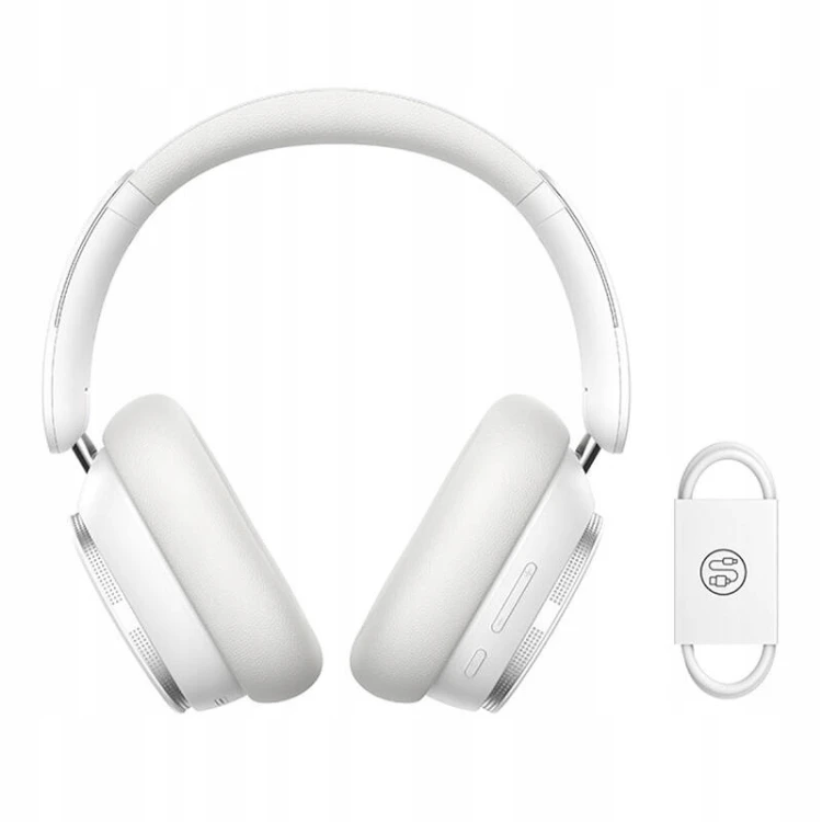 Słuchawki bezprzewodowe nauszne Baseus Bowie H1 Pro Bluetooth białe