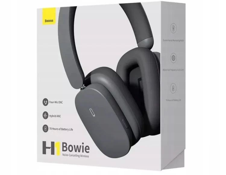 Słuchawki bezprzewodowe wokółuszne Baseus Bowie H1