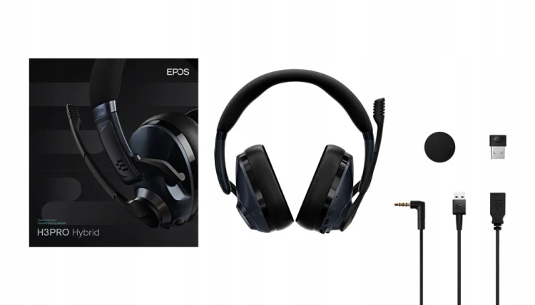Słuchawki bezprzewodowe EPOS H3 Pro Hybrid ANC Wireless 7.1 Sebring Black