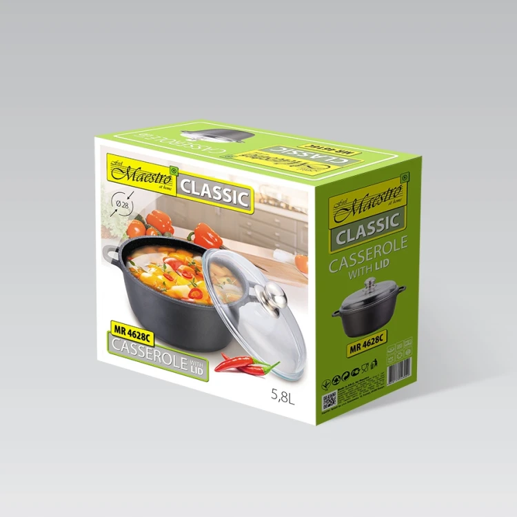 Garnek z pokrywką 28 cm, 5,8 l MR-4628C MAESTRO