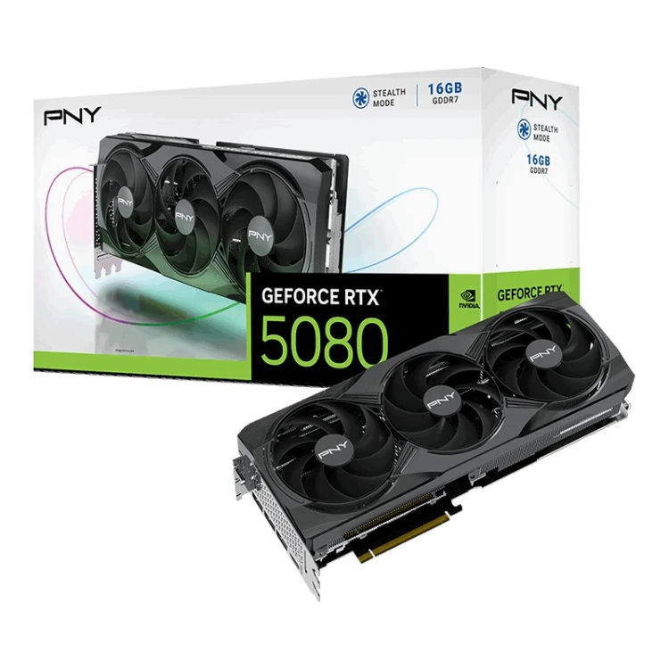 Karta graficzna PNY GeForce RTX 5080 Overclocked Triple Fan 16GB GDDR7