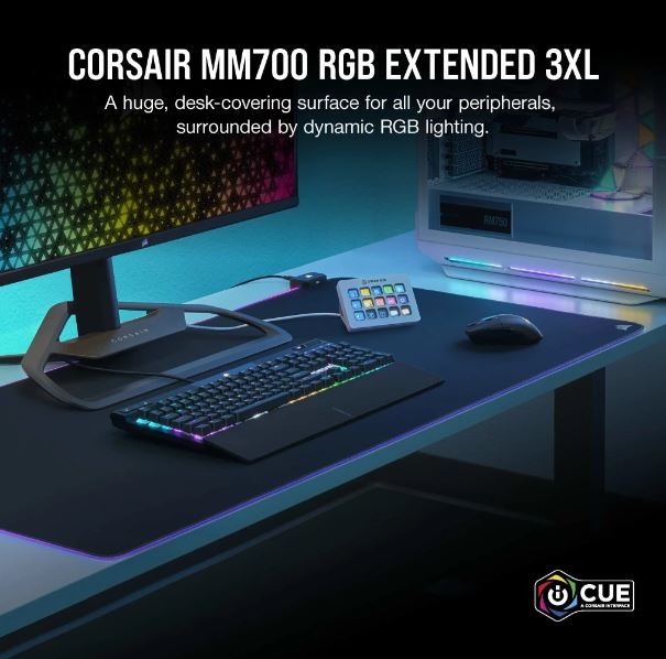 Podkładka pod mysz Corsair MM700 RGB Extended 3XL 122 x 61 cm