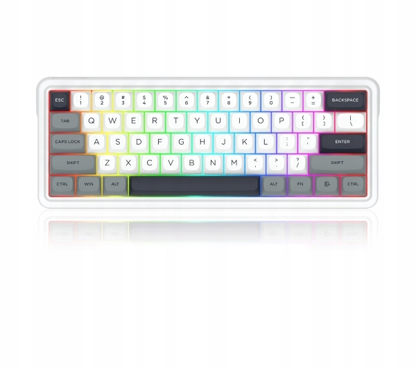 Klawiatura mechaniczna Redragon Draconic V2 K730WGP-RGB-PRO Biało-Szara