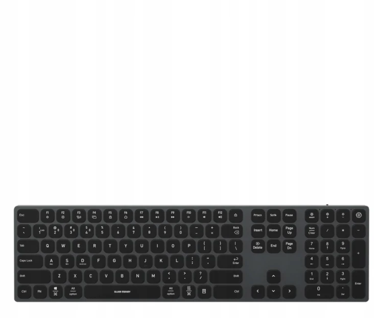 Klawiatura Silver Monkey Alu Keys Premium Backlight Black SMA256