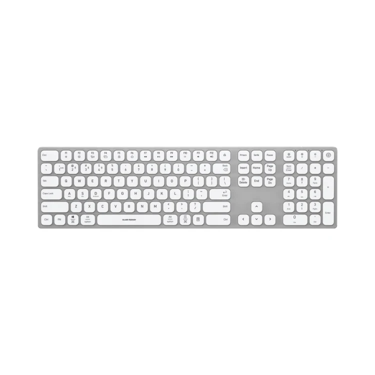 Klawiatura membranowa Silver Monkey Alu Keys Premium Backlight White