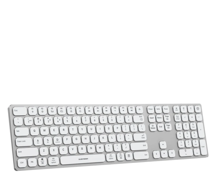 Klawiatura membranowa Silver Monkey Alu Keys Premium Backlight White