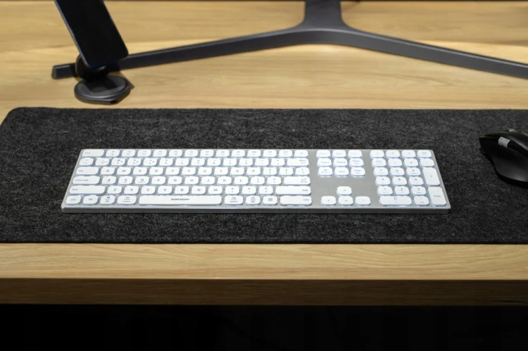 Klawiatura membranowa Silver Monkey Alu Keys Premium Backlight White
