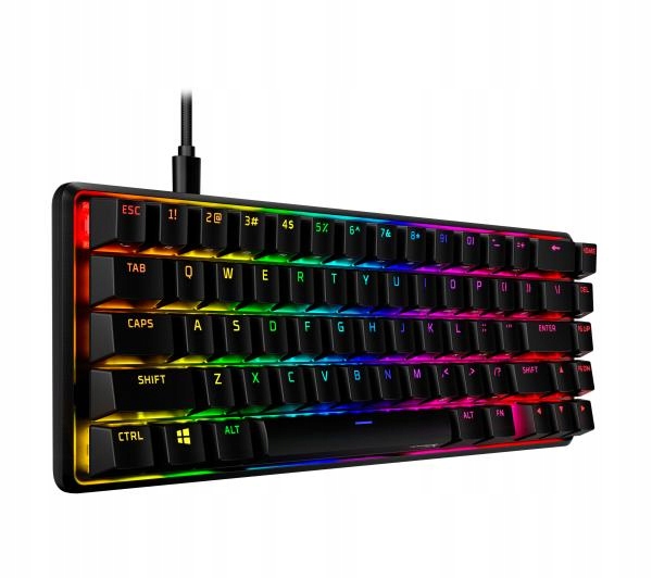 Klawiatura mechaniczna HyperX Alloy Origins 65 Red Switch Czarna