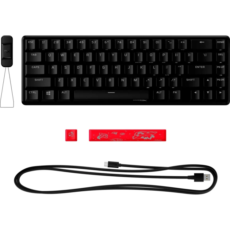 Klawiatura mechaniczna HyperX Alloy Origins 65 Red Switch Czarna