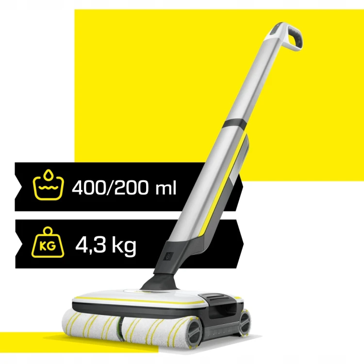 OUTLET Mop elektryczny Karcher FC 7 Bezprzewodowy 3 tryby pracy LED 1.055-701.0