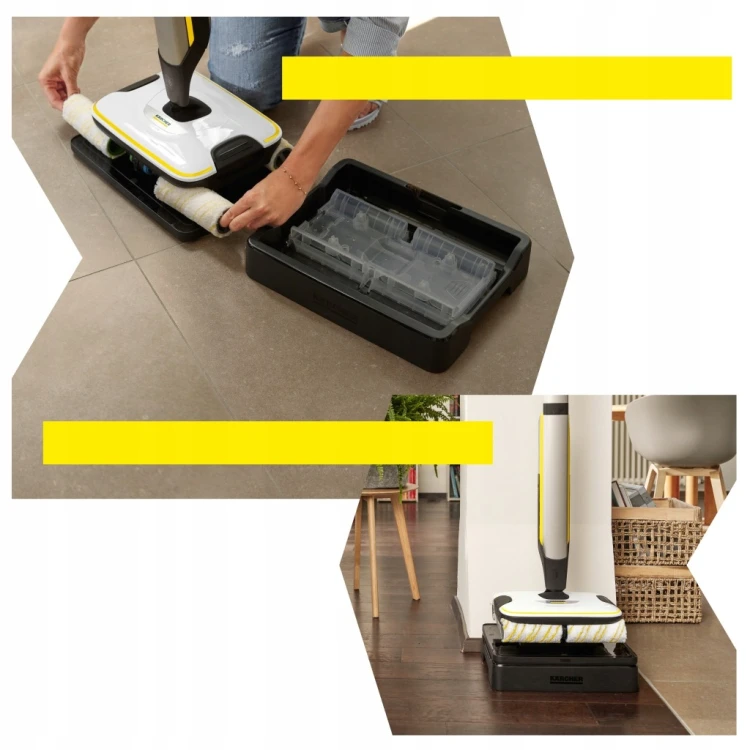 OUTLET Mop elektryczny Karcher FC 7 Bezprzewodowy 3 tryby pracy LED 1.055-701.0