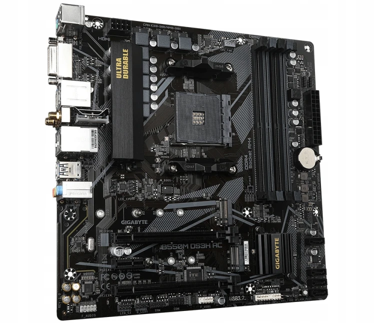 OUTLET Płyta główna Gigabyte B550M DS3H AC Micro ATX
