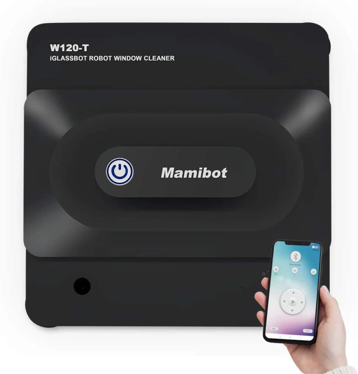 OUTLET Robot do mycia okien Mamibot W120-T 25cm czarno-niebieski