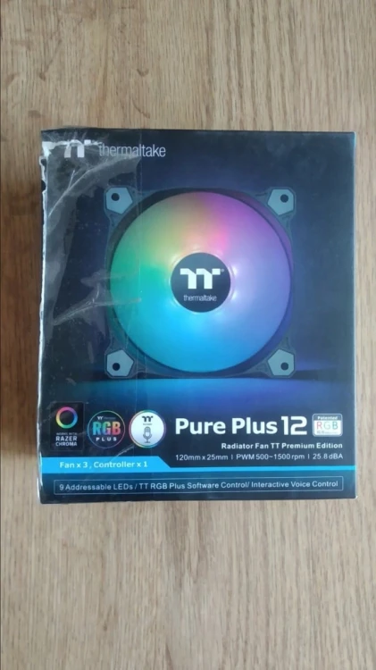 OUTLET Wentylator Thermaltake Pure Plus RGB 3 pack 120 mm