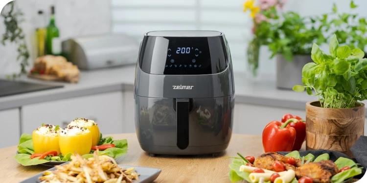 OUTLET Frytkownica beztłuszczowa Zelmer ZAF5502G 1500 W 5 l