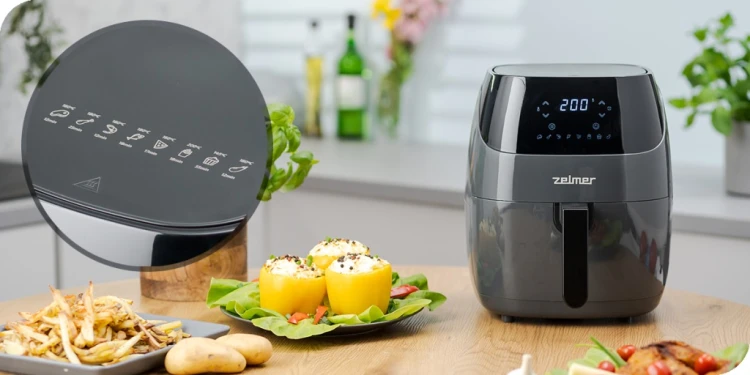 OUTLET Frytkownica beztłuszczowa Zelmer ZAF5502G 1500 W 5 l