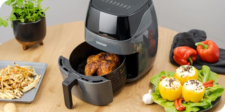 OUTLET Frytkownica beztłuszczowa Zelmer ZAF5502G 1500 W 5 l