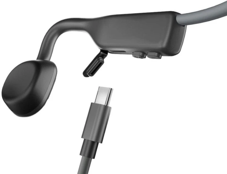 OUTLET Słuchawki bezprzewodowe z przewodnictwem kostnym Shokz OpenMove S661 Gray