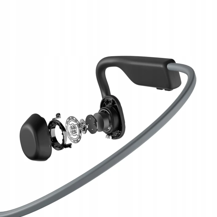 OUTLET Słuchawki bezprzewodowe z przewodnictwem kostnym Shokz OpenMove S661 Gray