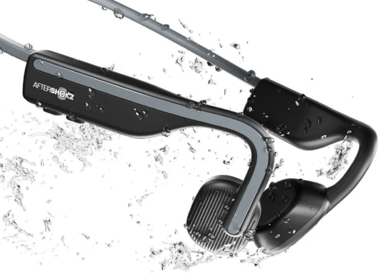 OUTLET Słuchawki bezprzewodowe z przewodnictwem kostnym Shokz OpenMove S661 Gray