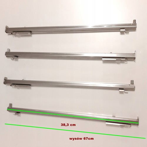 OUTLET Prowadnice teleskopowe do piekarnika Electrolux TR2LV srebrne