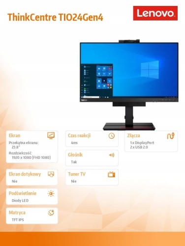 OUTLET Monitor Lenovo Tiny-in-One Gen 4 (11GEPAT1EU) IPS
