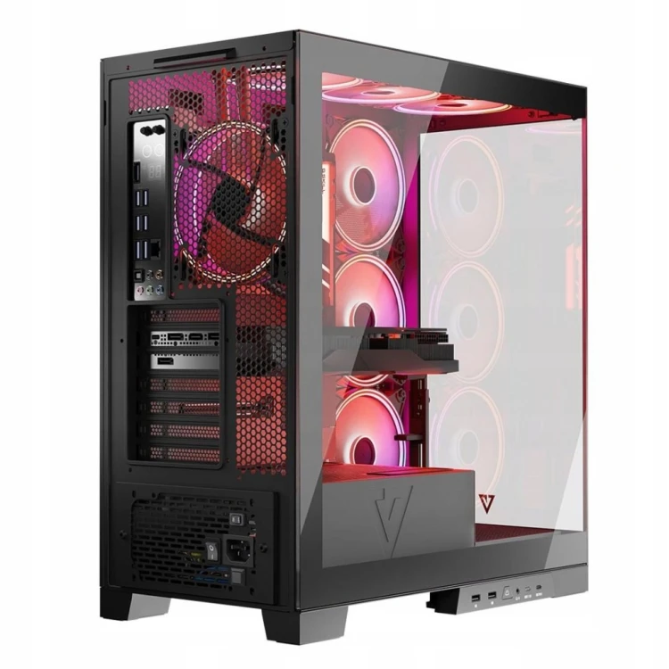Obudowa komputerowa Modecom Volcano Space Apex ARGB ATX MIDI 4x140mm Czarna