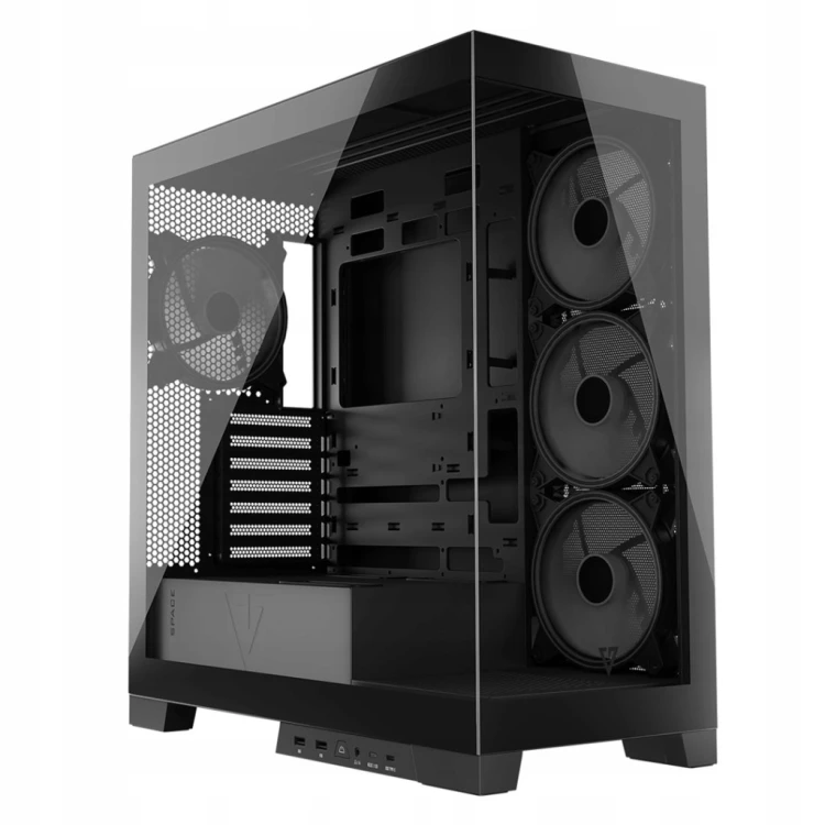 Obudowa komputerowa Modecom Volcano Space Apex ARGB ATX MIDI 4x140mm Czarna