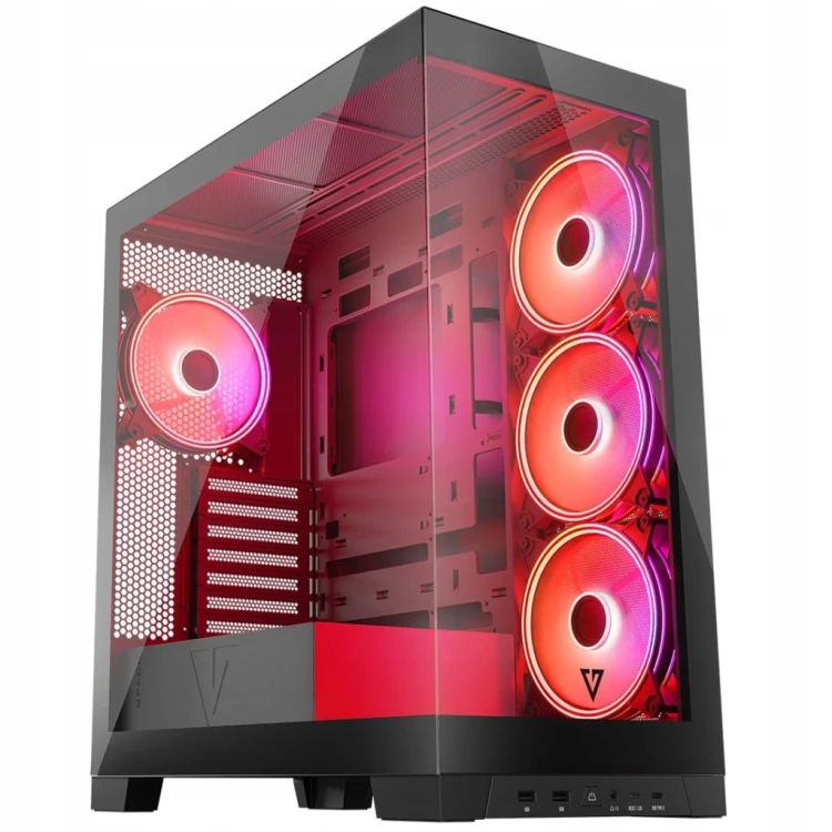 Obudowa komputerowa Modecom Volcano Space Apex ARGB ATX MIDI 4x140mm Czarna
