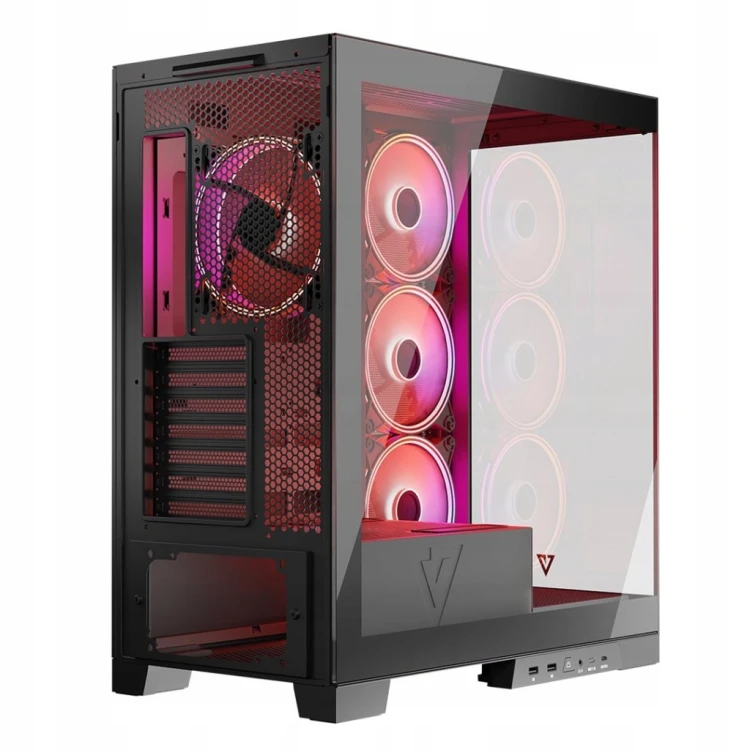 Obudowa komputerowa Modecom Volcano Space Apex ARGB ATX MIDI 4x140mm Czarna