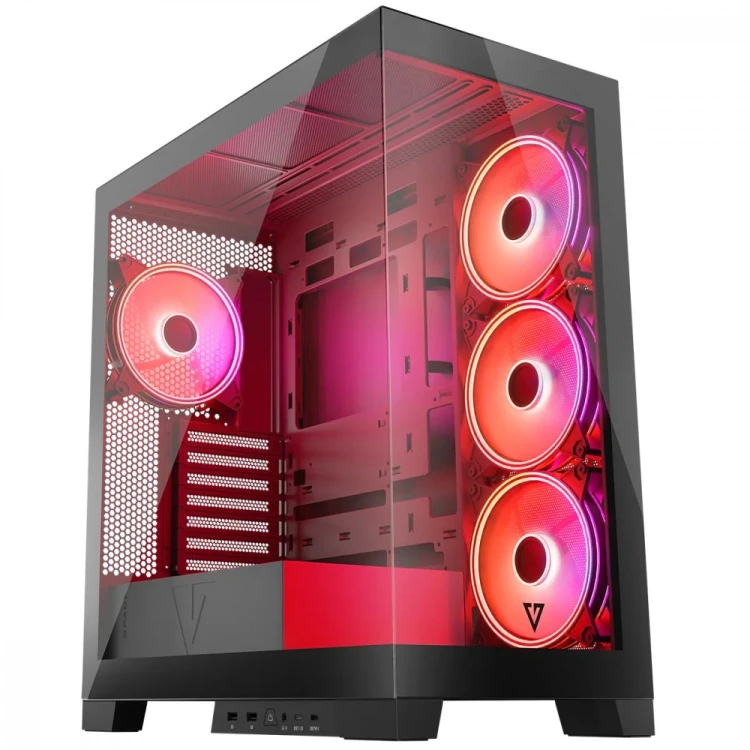 Obudowa komputerowa Modecom Volcano Space Apex ARGB ATX MIDI 4x140mm Czarna