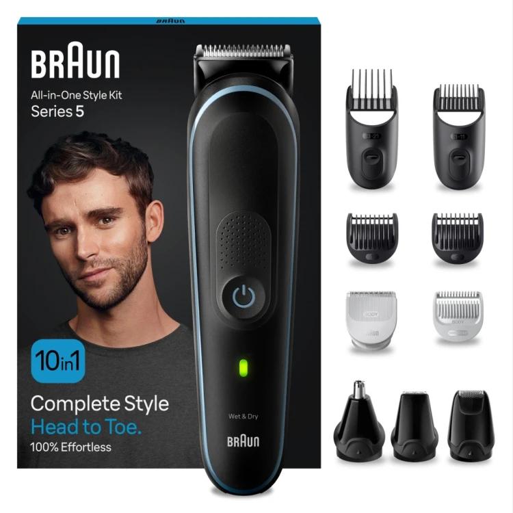 Trymer akumulatorowy BRAUN MGK5445 Czarny