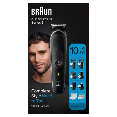 Trymer akumulatorowy BRAUN MGK5445 Czarny