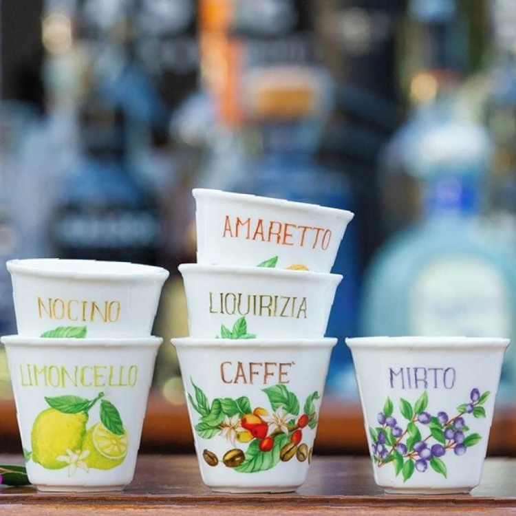 Kieliszki do likieru, martini La Porcellana Bianca Liquorelli 75ml 6 szt.