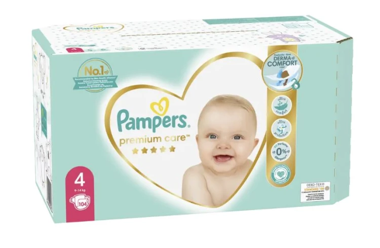 Pieluszki Pampers Premium Care rozmiar 4 9-14kg 312 szt.