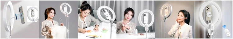 Lampa pierścieniowa RING LED do zdjęć filmów selfie makijażu ULANZI LT030
