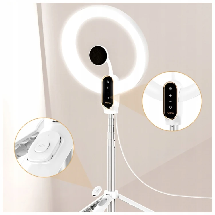 Lampa pierścieniowa RING LED do zdjęć filmów selfie makijażu ULANZI LT030