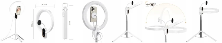 Lampa pierścieniowa RING LED do zdjęć filmów selfie makijażu ULANZI LT030