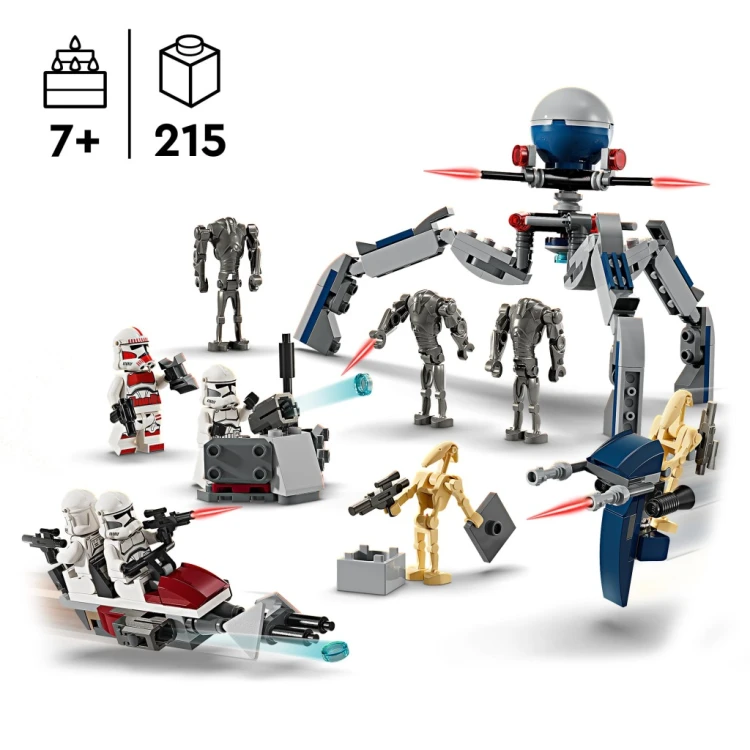 LEGO Star Wars 75372 Pakiet bojowy Clone Trooper i Battle Droid