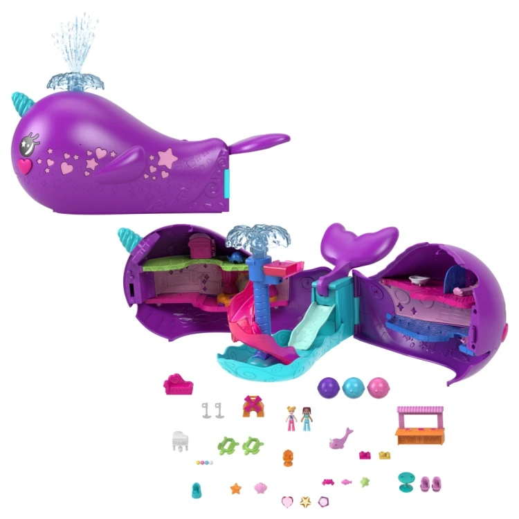 Mattel Polly Pocket Narwal Łódź podwodna HKV71