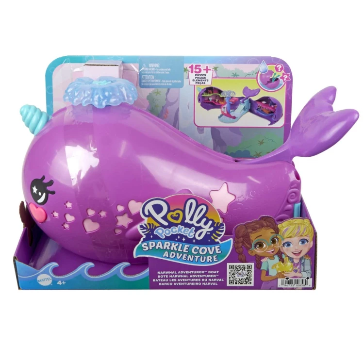 Mattel Polly Pocket Narwal Łódź podwodna HKV71