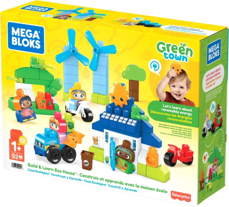Klocki Mega Bloks HCG36 Ekodomek Zestaw klocków 92 szt.