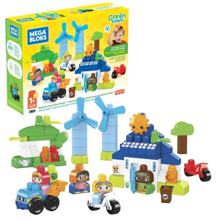 Klocki Mega Bloks HCG36 Ekodomek Zestaw klocków 92 szt.